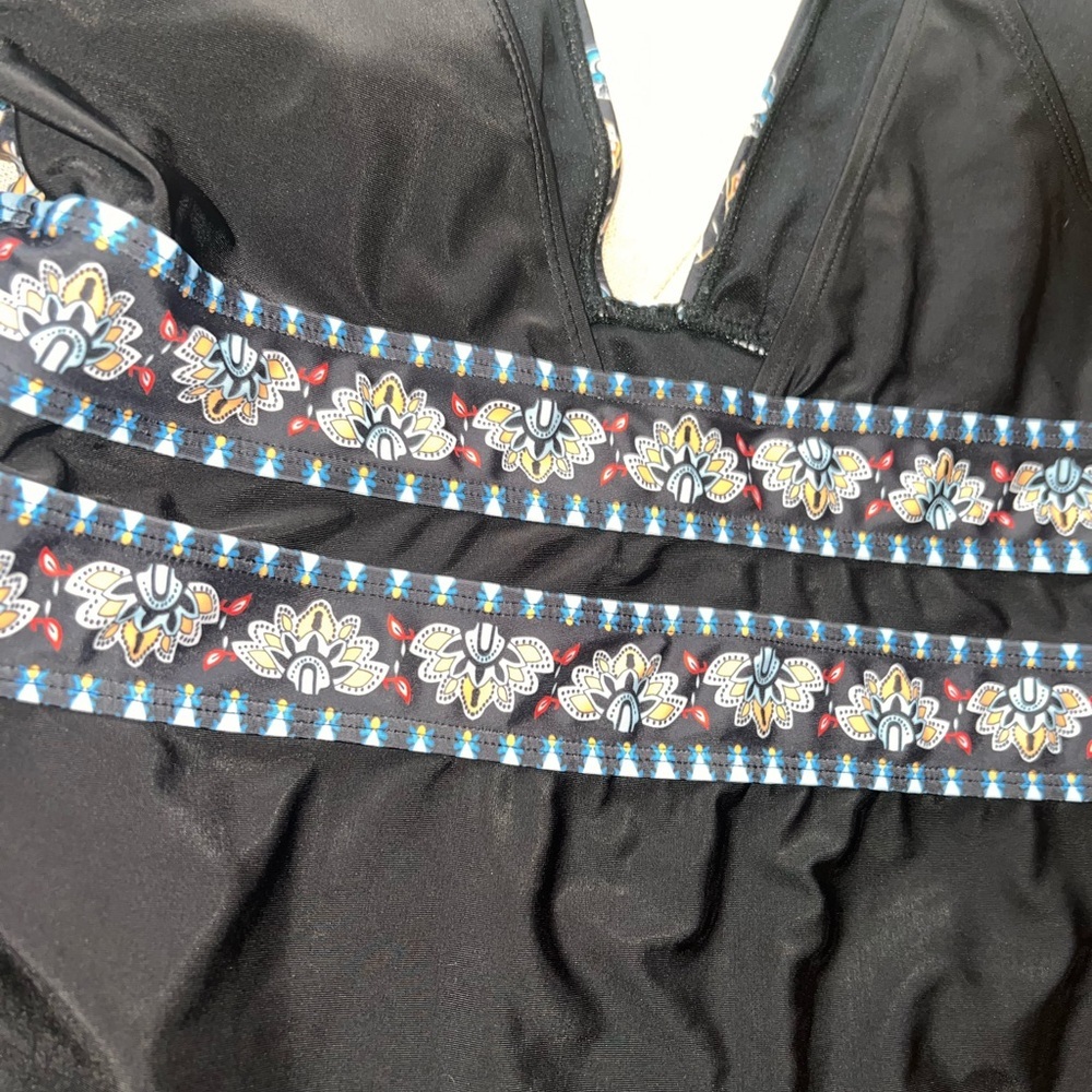 Floral Print Cut Out One Piece Swimsuit Summer Cruise Resort - Picture 7 of 9